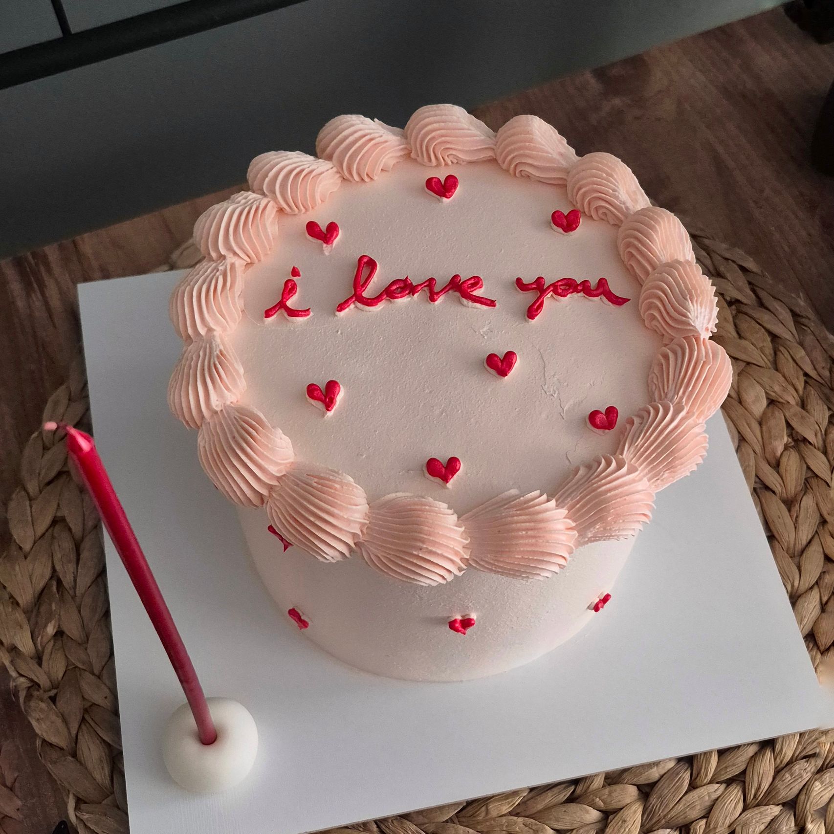 Heart cookies with floral icing